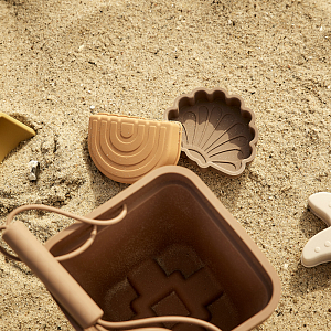 Набор для пляжа и песочницы nuuroo "Millan Brown", коричневый микс